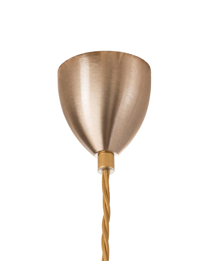 Rowan 吊灯 L, Ø 28 cm, clear, gold cord EBB & FLOW