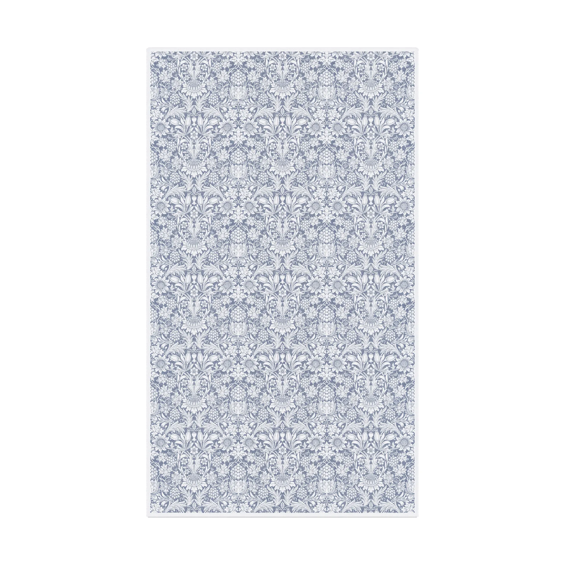 向日葵桌布150x250cm, 蓝色 Ekelund Linneväveri