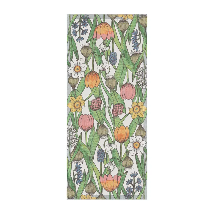 花球桌旗 - 35x80cm - Ekelund Linneväveri