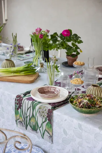 Allium 桌旗 35x120cm - 多色混色 - Ekelund Linneväveri