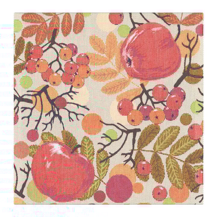 Äppelbär napkin 35x35 cm - multi - Ekelund Linneväveri