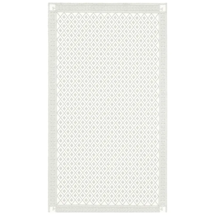Åttebladrose 米色桌布 - 150x310cm - Ekelund Linneväveri