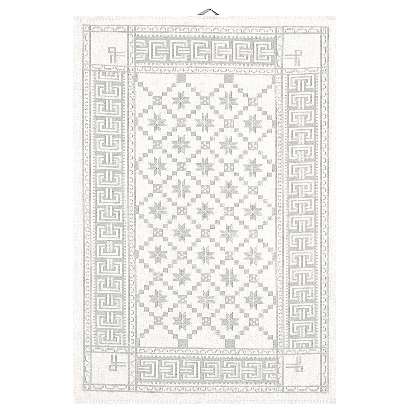 Åttebladrose 厨房巾 50x70cm, 米色 Ekelund Linneväveri