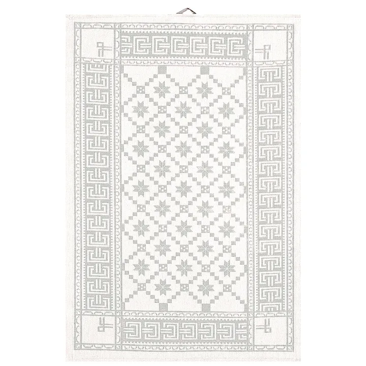 Åttebladrose 厨房巾 50x70cm - 米色 - Ekelund Linneväveri