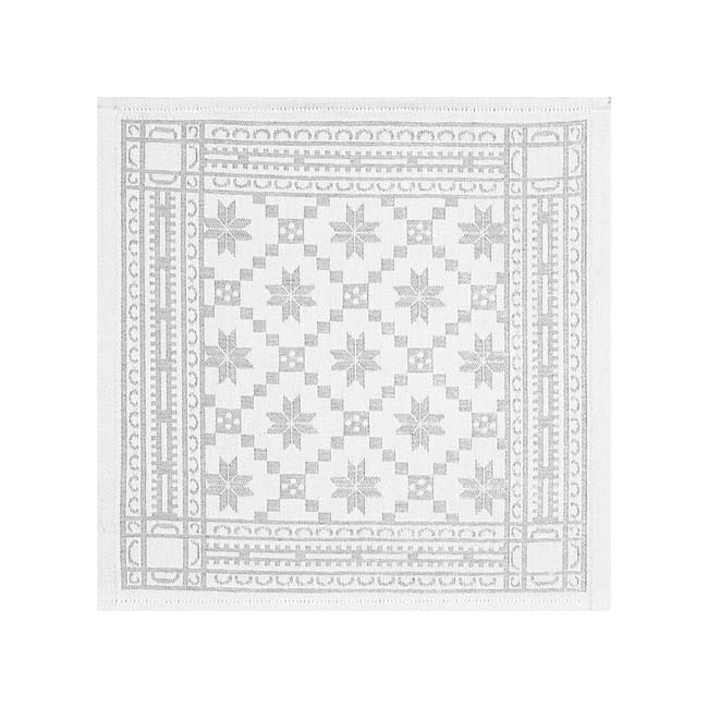 Åttebladrose napkin 35x35 cm - 米色 - Ekelund Linneväveri