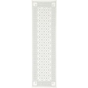 Åttebladrose 桌布（table runner） 50x150 cm - 米色 - Ekelund Linneväveri