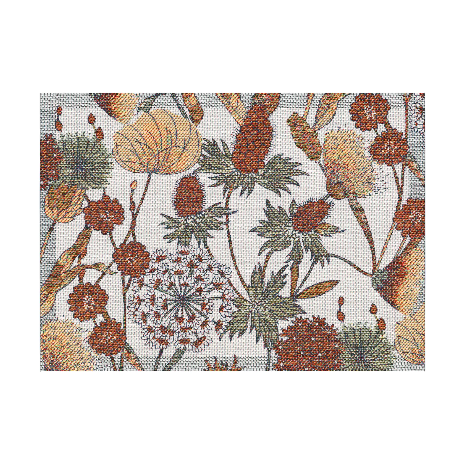 Autumn 餐垫 35x48 cm, 褐色-红色 Ekelund Linneväveri