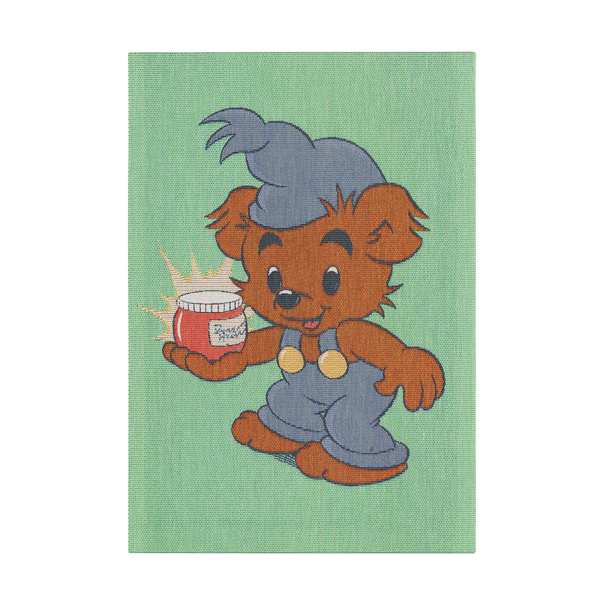 Bamse 厨房巾 35x50 cm, 蓝色-绿色 Ekelund Linneväveri
