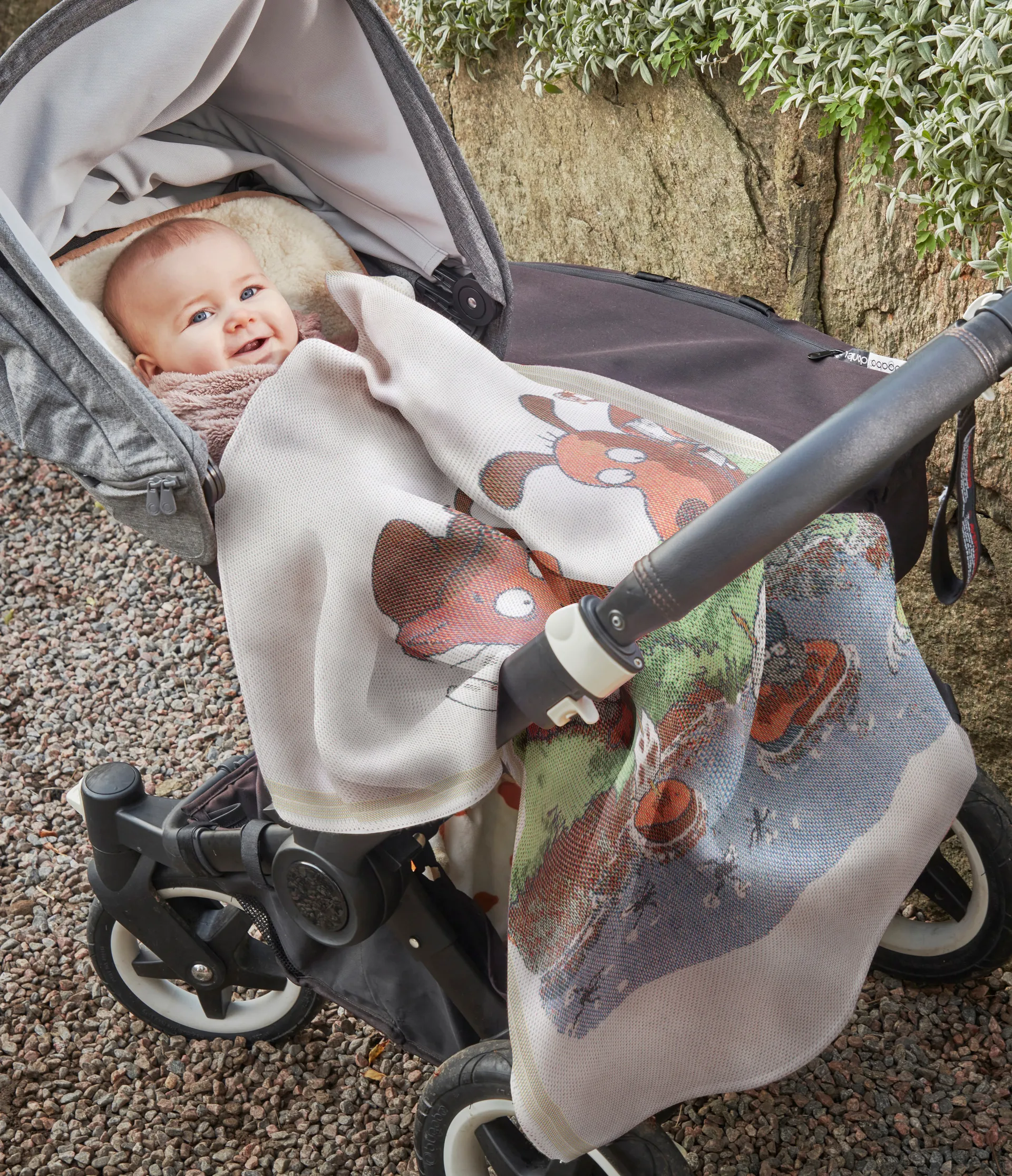 Barkbåtar 婴儿毯 70x75 cm, 混合色 Ekelund Linneväveri