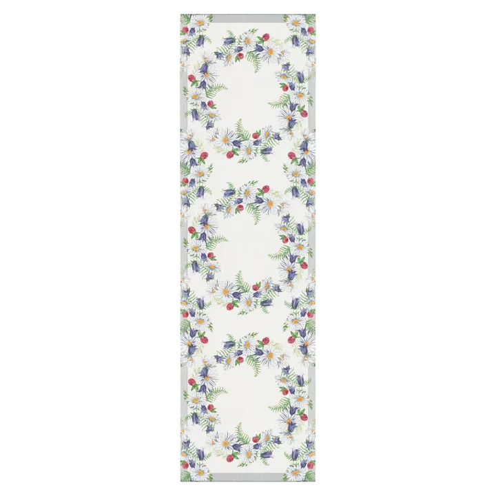 Blomkrans 桌旗35x120cm - 多色 - Ekelund Linneväveri