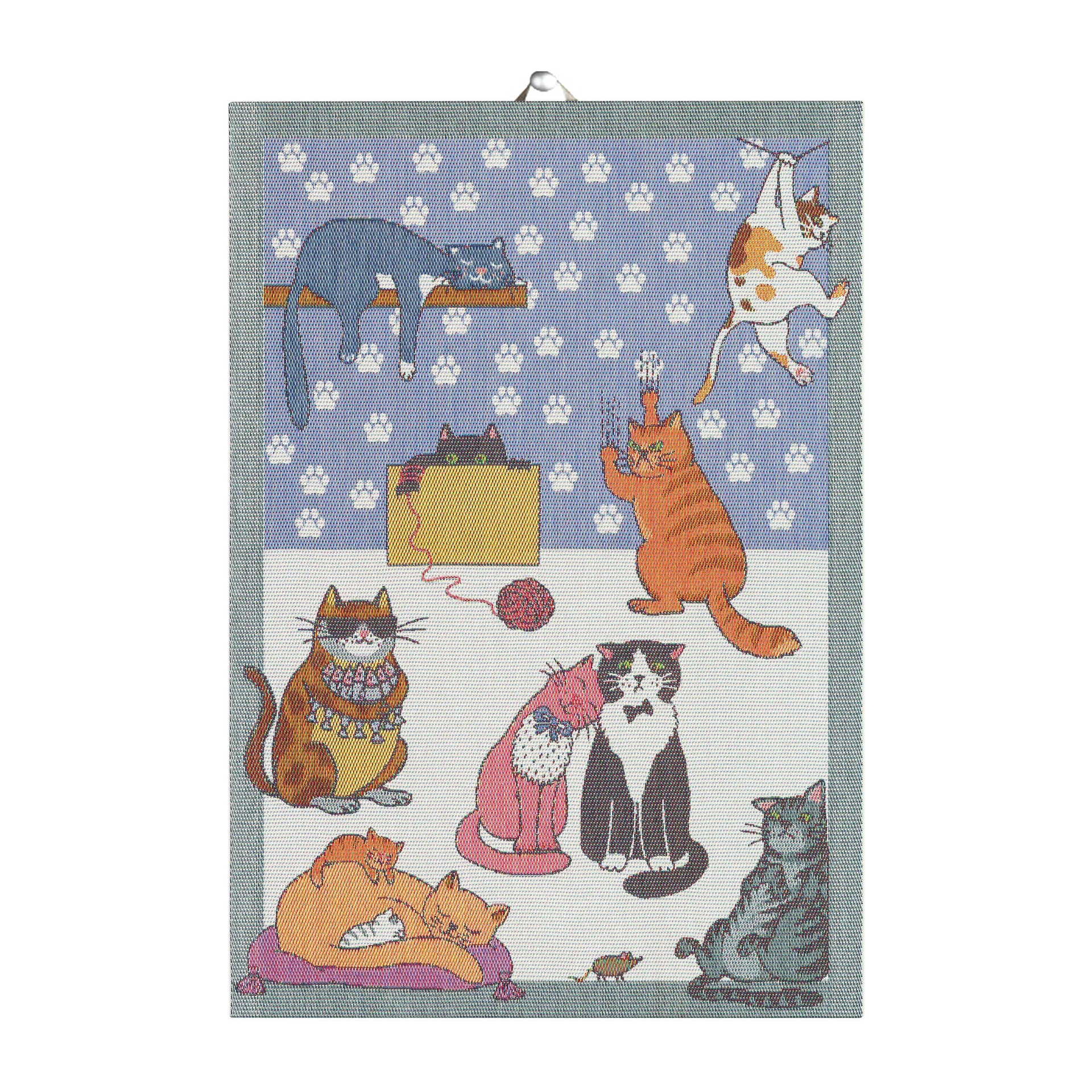 Cats fun 厨房毛巾, 35x50cm Ekelund Linneväveri