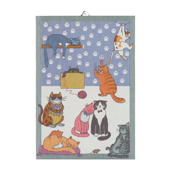 Cats fun 厨房毛巾 - 35x50cm - Ekelund Linneväveri