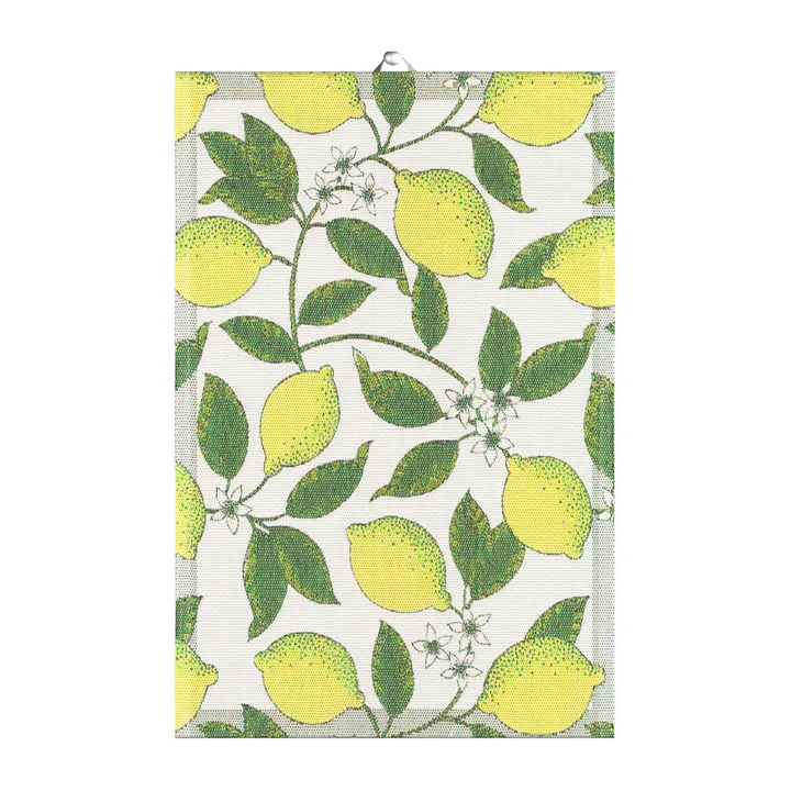 Citroner 厨房毛巾 40x60cm - 黄色 - Ekelund Linneväveri