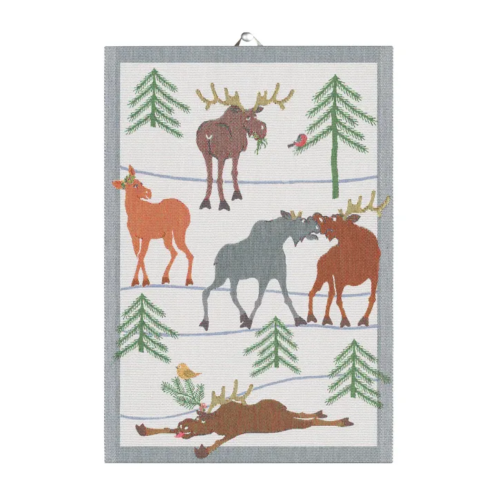 Clumsy moose 厨房毛巾 - 35x50cm - Ekelund Linneväveri