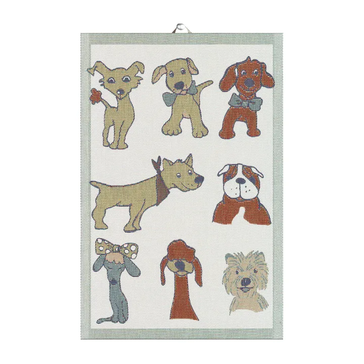 Dogs 厨房毛巾 - 40x60cm - Ekelund Linneväveri