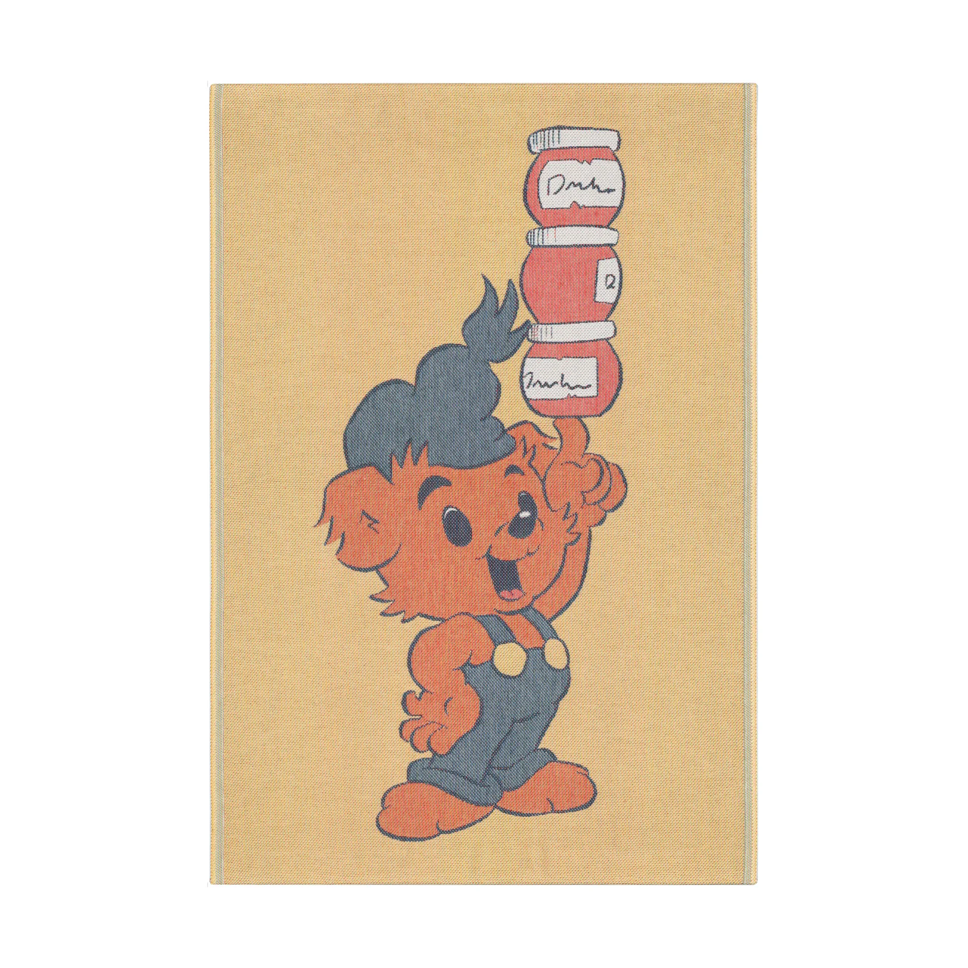 Dunderhonung 儿童毯 72x105 cm, 黄色 Ekelund Linneväveri