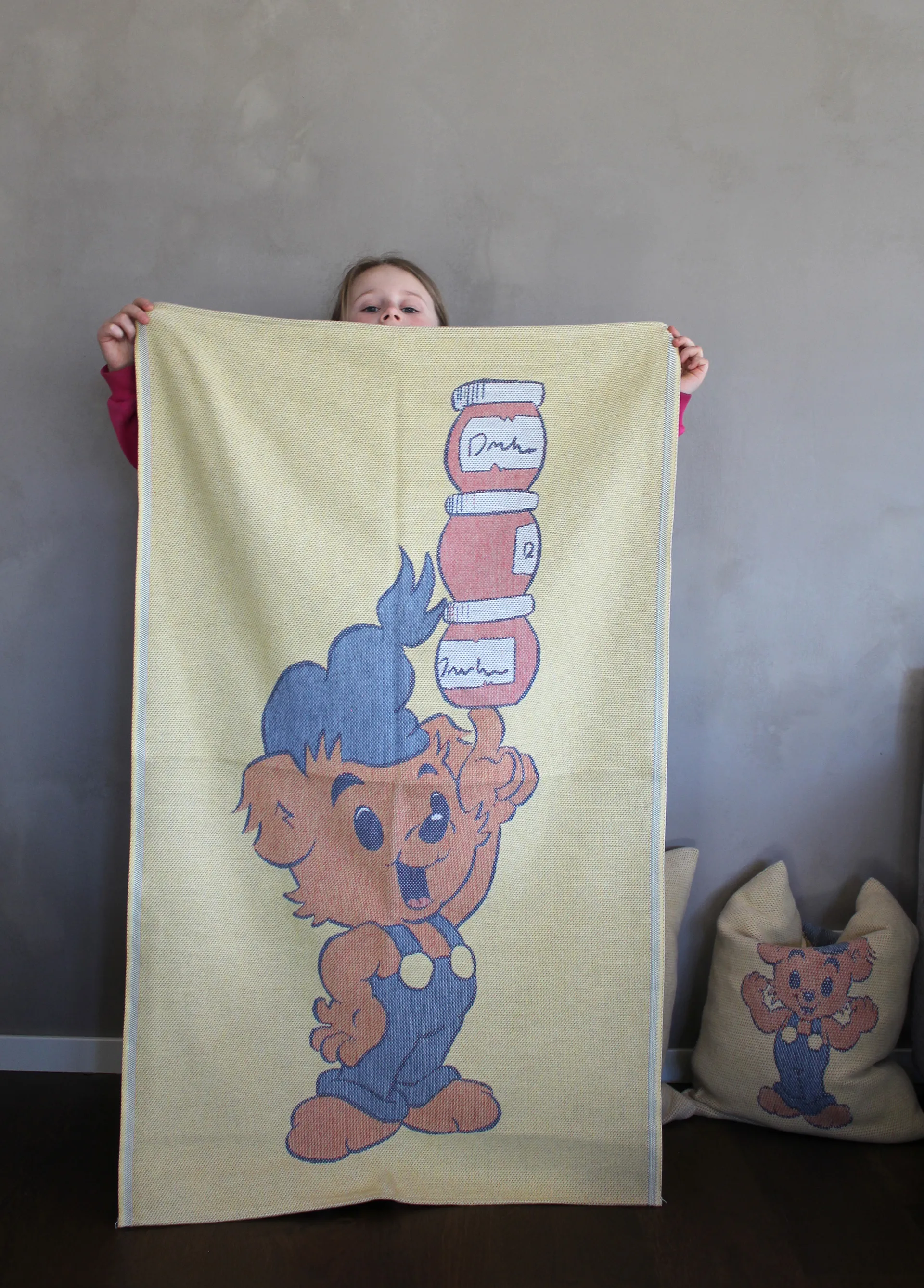 Dunderhonung 儿童毯72x105cm, 黄色 Ekelund Linneväveri