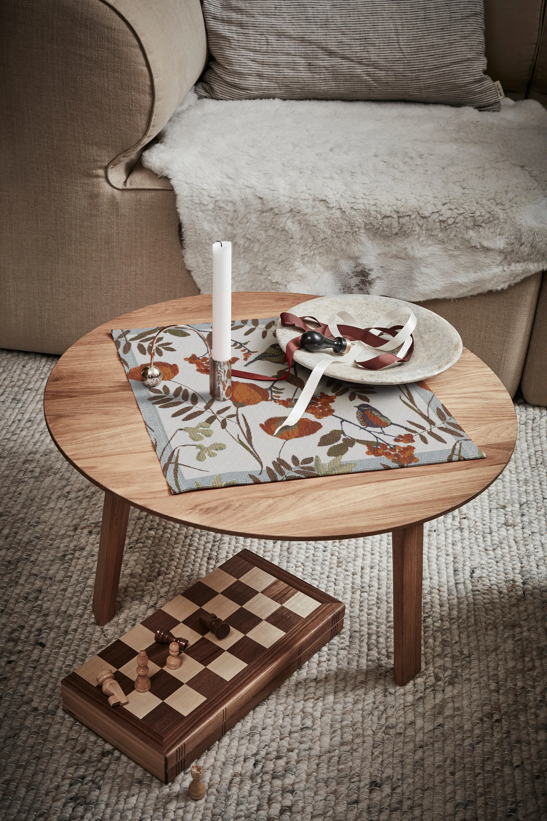 Fåglabäck 餐巾纸 35x35 cm, 褐色-橙色 Ekelund Linneväveri