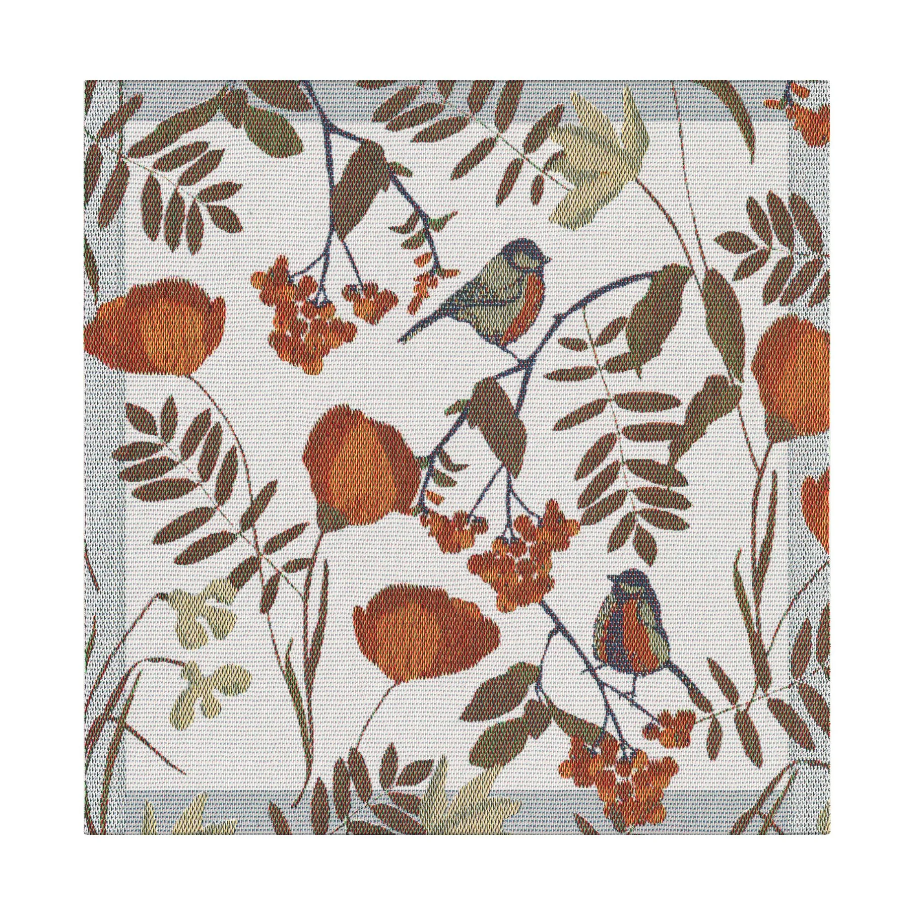 Fåglabäck 餐巾 35x35cm, 棕色_橙色 Ekelund Linneväveri
