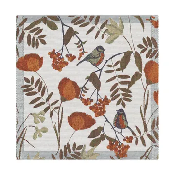 Fåglabäck 餐巾 35x35cm - 棕色_橙色 - Ekelund Linneväveri