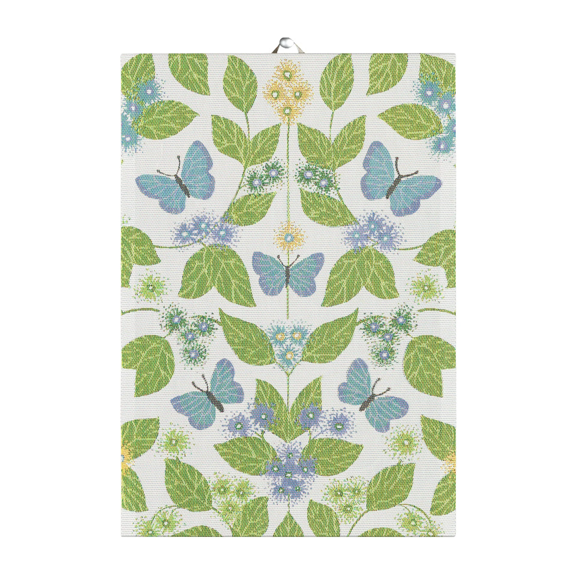 Fjärilsdröm 厨房巾  35x50 cm, 绿色 Ekelund Linneväveri