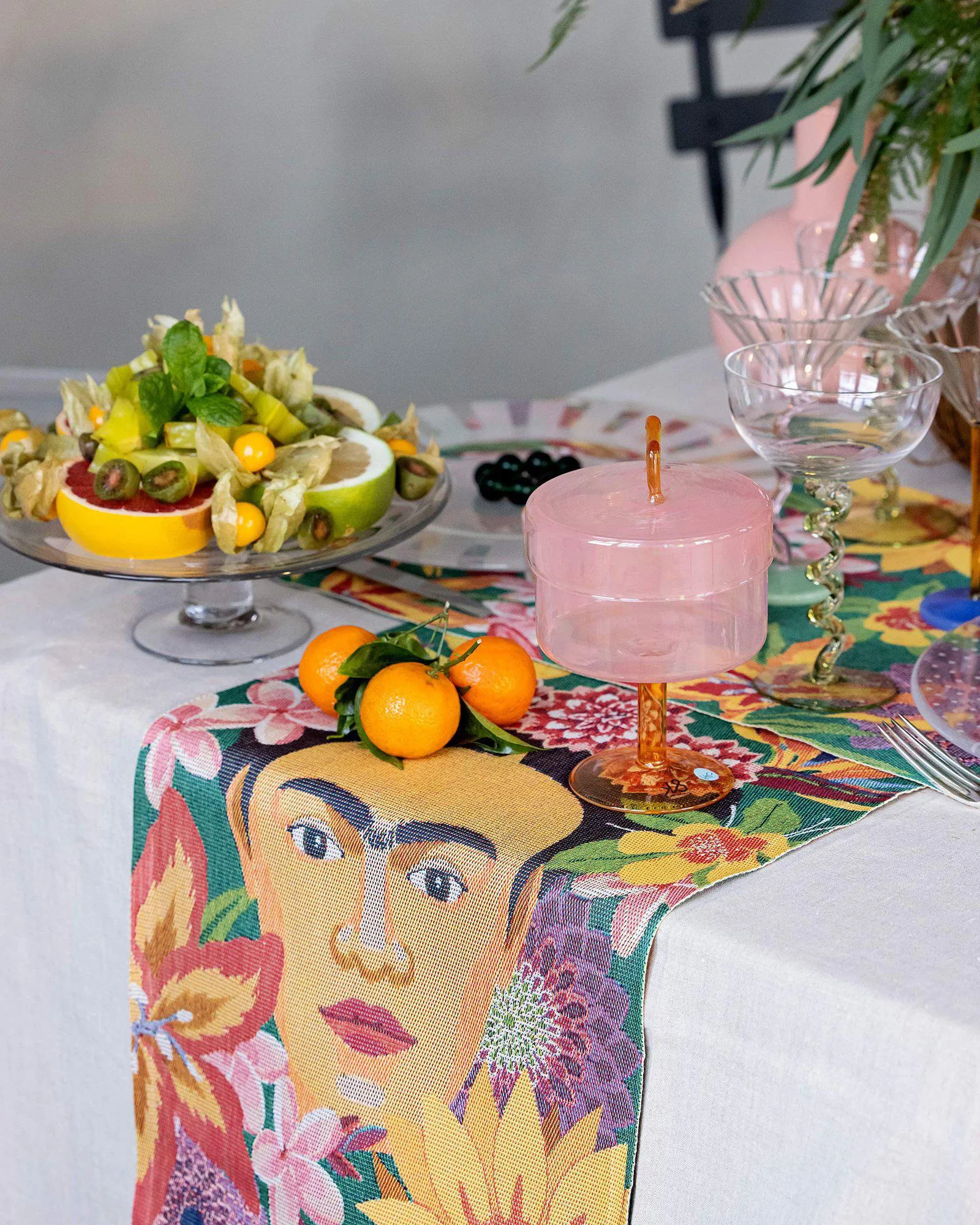 Flores 厨房巾 35x50 cm, 彩色 Ekelund Linneväveri