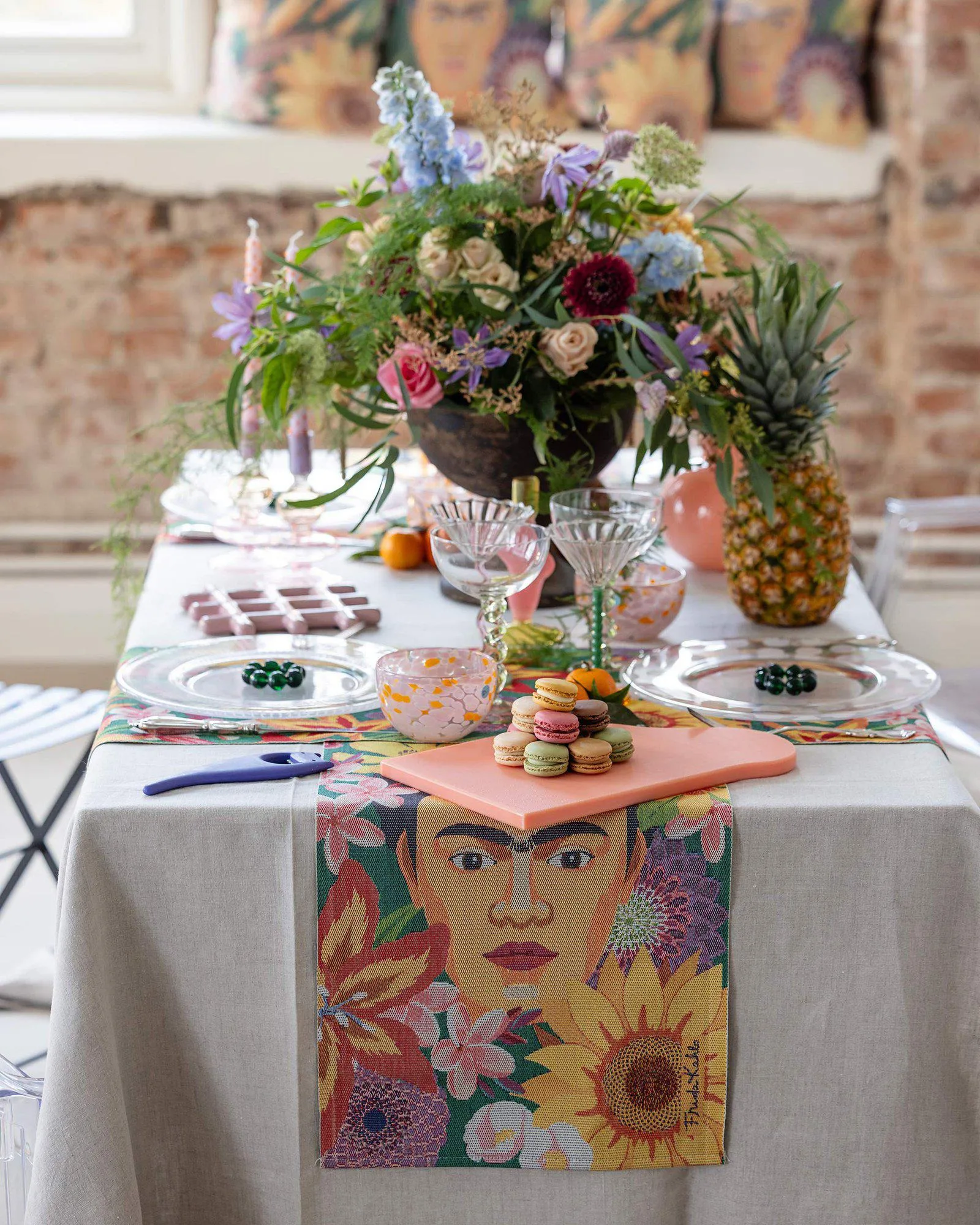 Flores 厨房巾 35x50 cm, 彩色 Ekelund Linneväveri