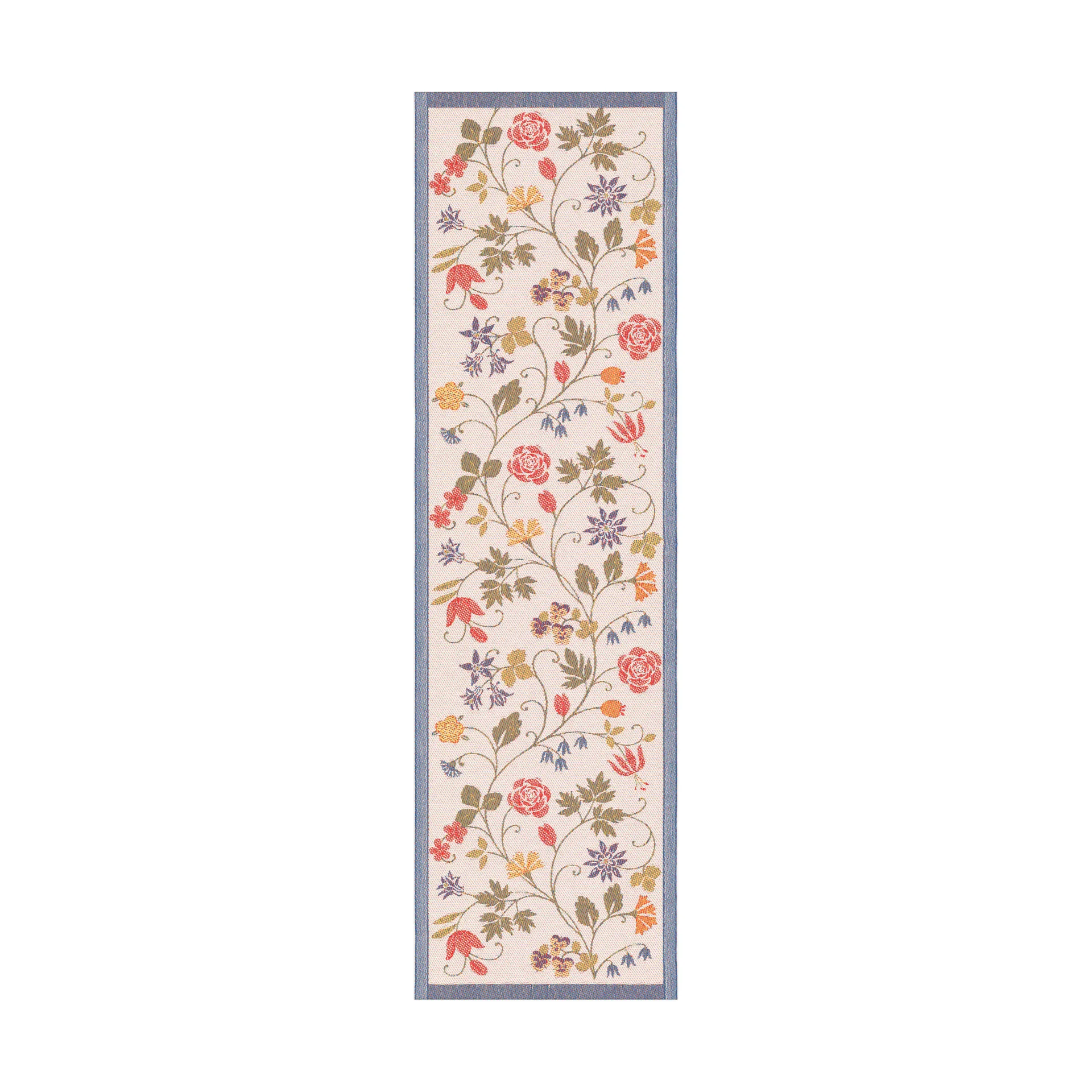 Flower 桌旗 35x120 cm, 混合色 Ekelund Linneväveri