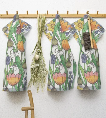 Flower bulbs 厨房毛巾 - 35x50cm - Ekelund Linneväveri