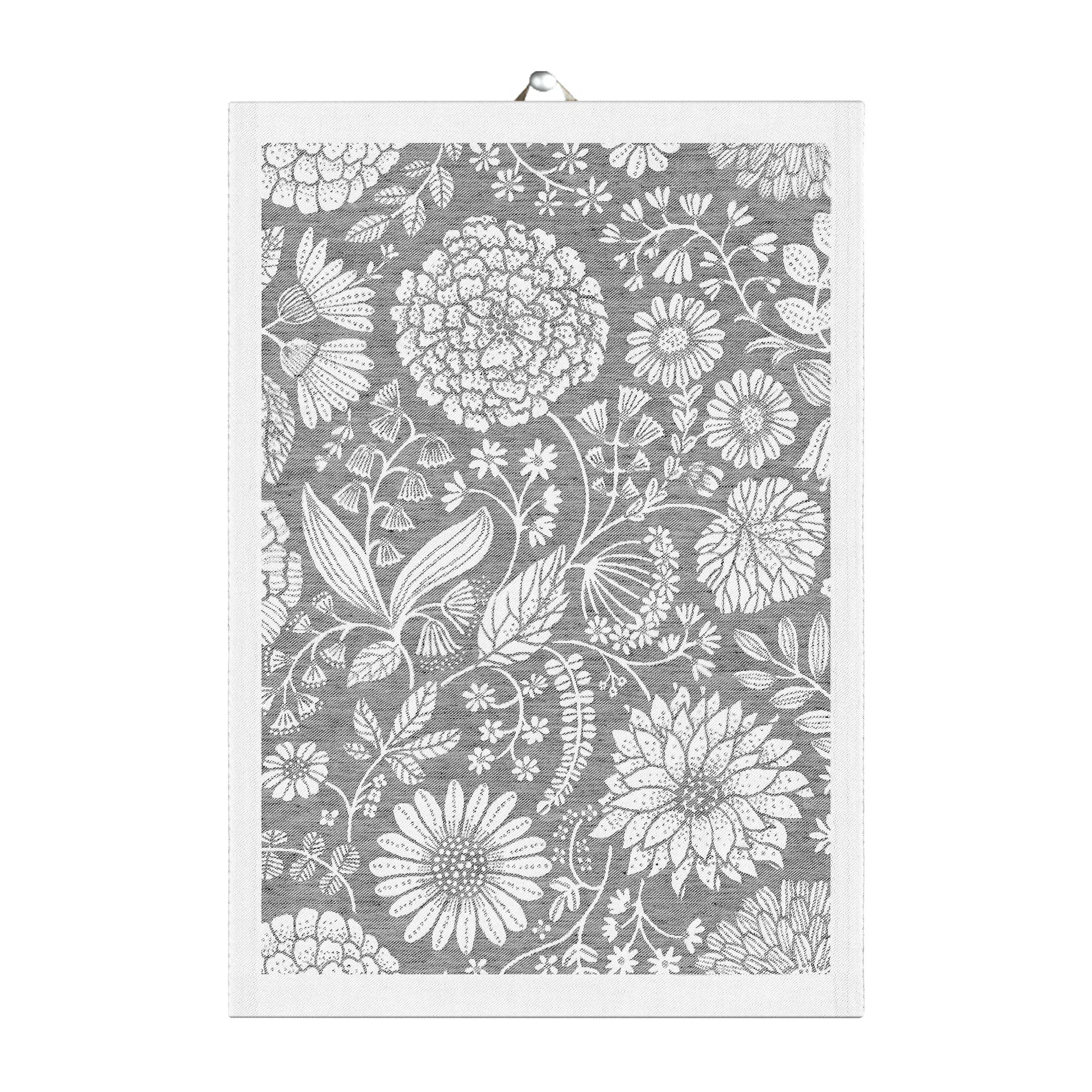 Flowering 厨房巾35x50cm, 灰色 Ekelund Linneväveri