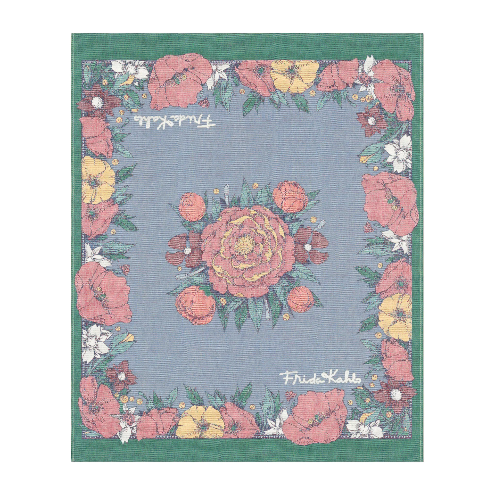 Frida Kahlo 毯子  140x170 cm, Vida Ekelund Linneväveri
