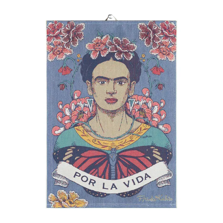 Frida Kahlo 厨房毛巾 35x50cm - Vida - Ekelund Linneväveri