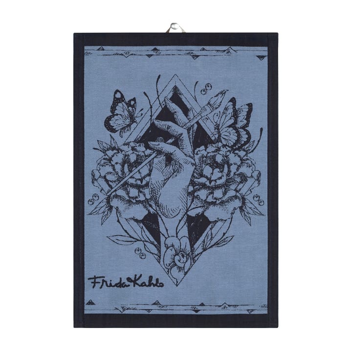 Frida Kahlo Amor Al Arte 厨房巾  35x50 cm, 黑色 Ekelund Linneväveri