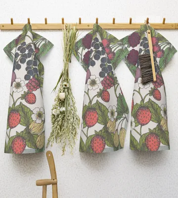 Garden berries 厨房毛巾 - 40x60cm - Ekelund Linneväveri