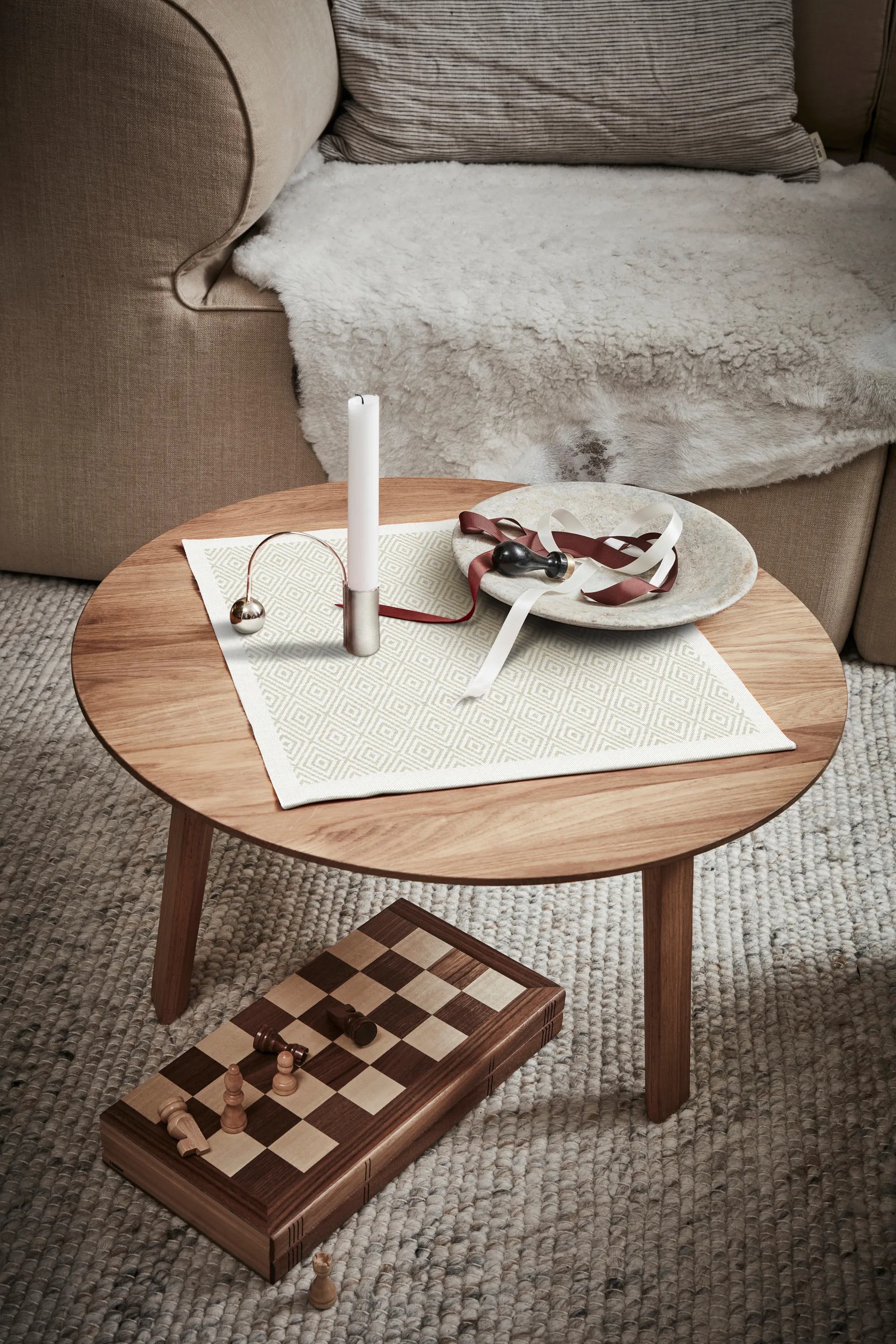 Gåsöga 餐巾布 无漂白, 35x35 cm Ekelund Linneväveri