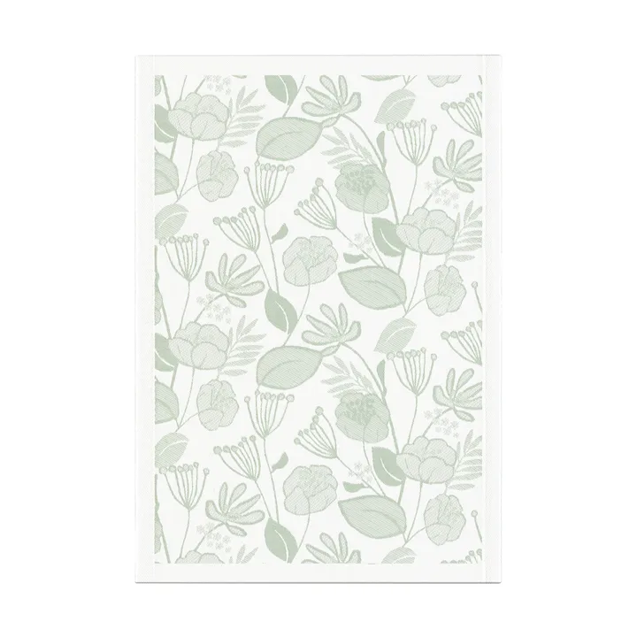 Grönska 厨房巾 35x50cm - 绿色_白色 - Ekelund Linneväveri