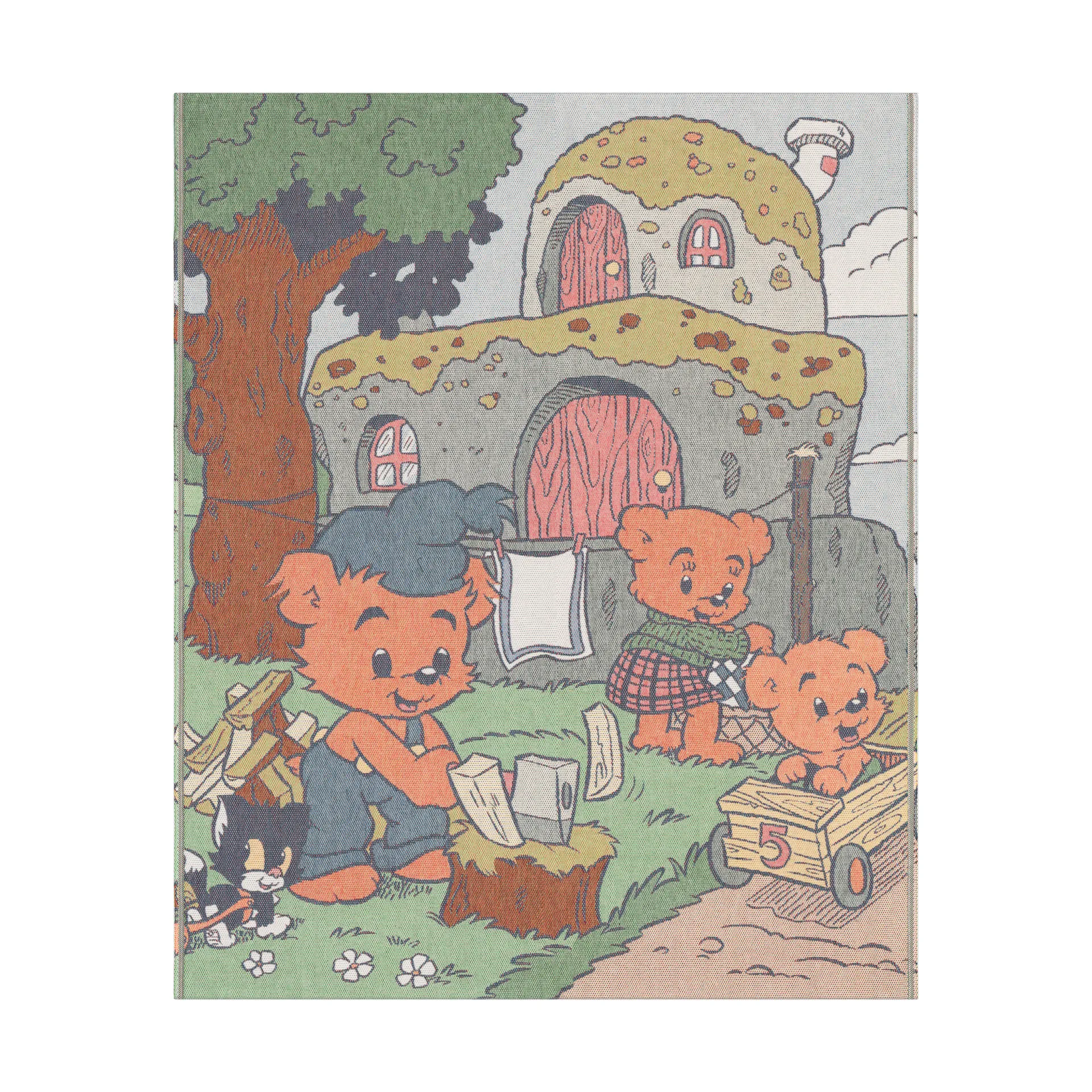 Hem ljuva hem 毯子 140x170 cm, 彩色 Ekelund Linneväveri