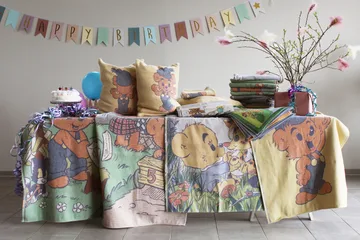 Hem ljuva hem 毯140x170cm - 多色 - Ekelund Linneväveri