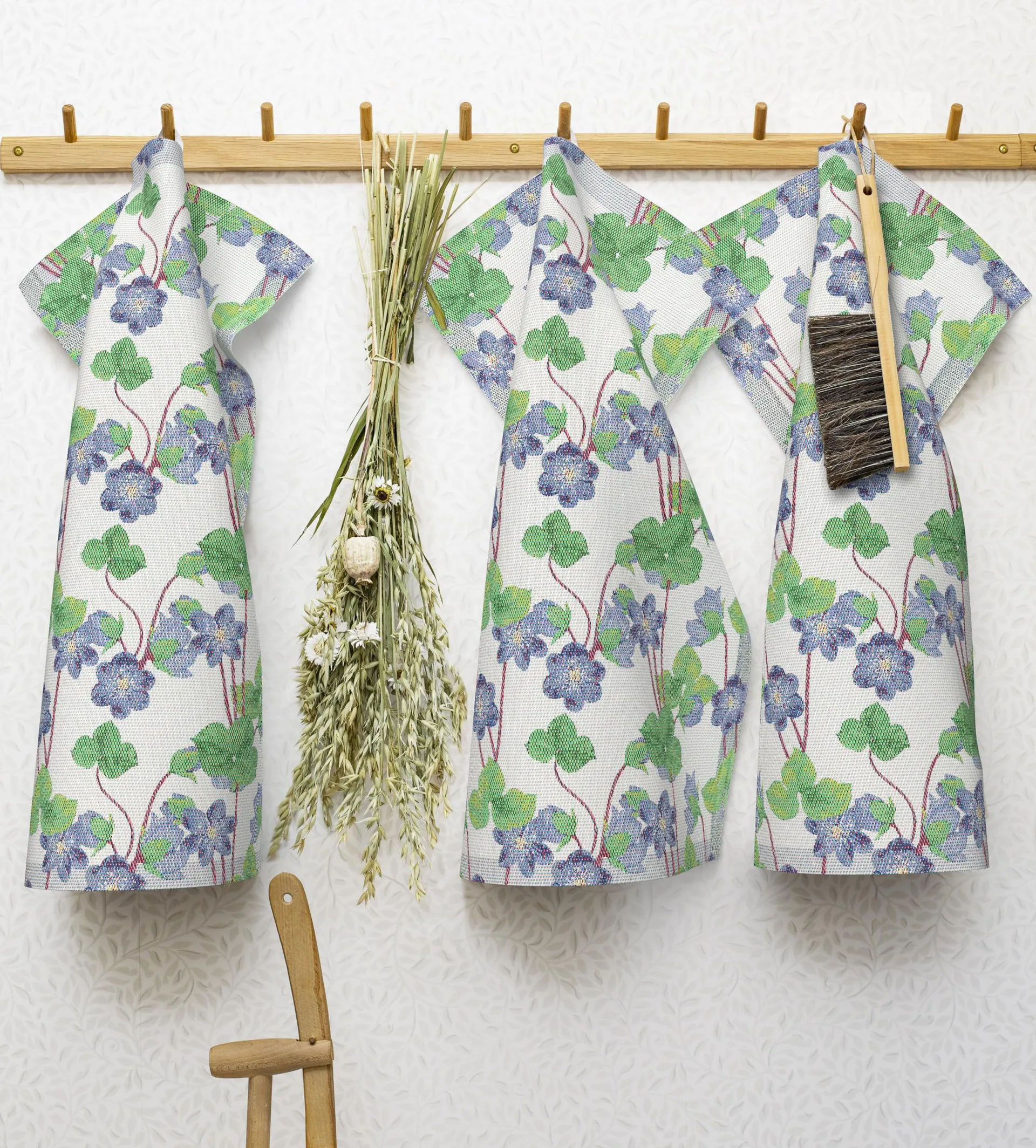 Hepatica 厨房巾  35x50 cm, 蓝色 Ekelund Linneväveri