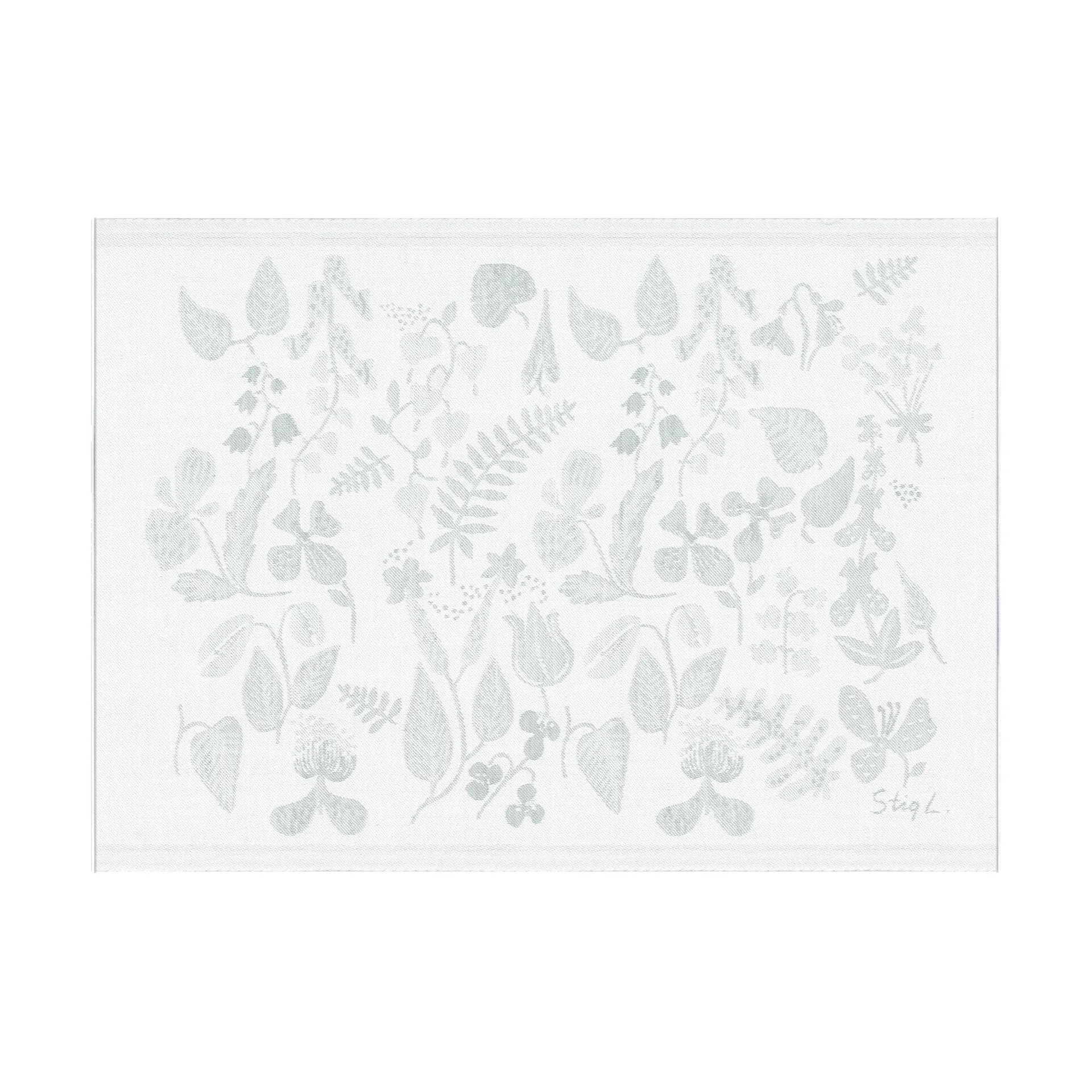 Herbarium 植物图案抱枕套35x48厘米, 灰色 Ekelund Linneväveri
