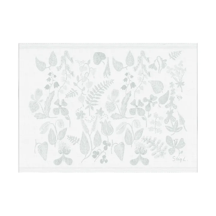Herbarium 植物图案抱枕套35x48厘米 - 灰色 - Ekelund Linneväveri