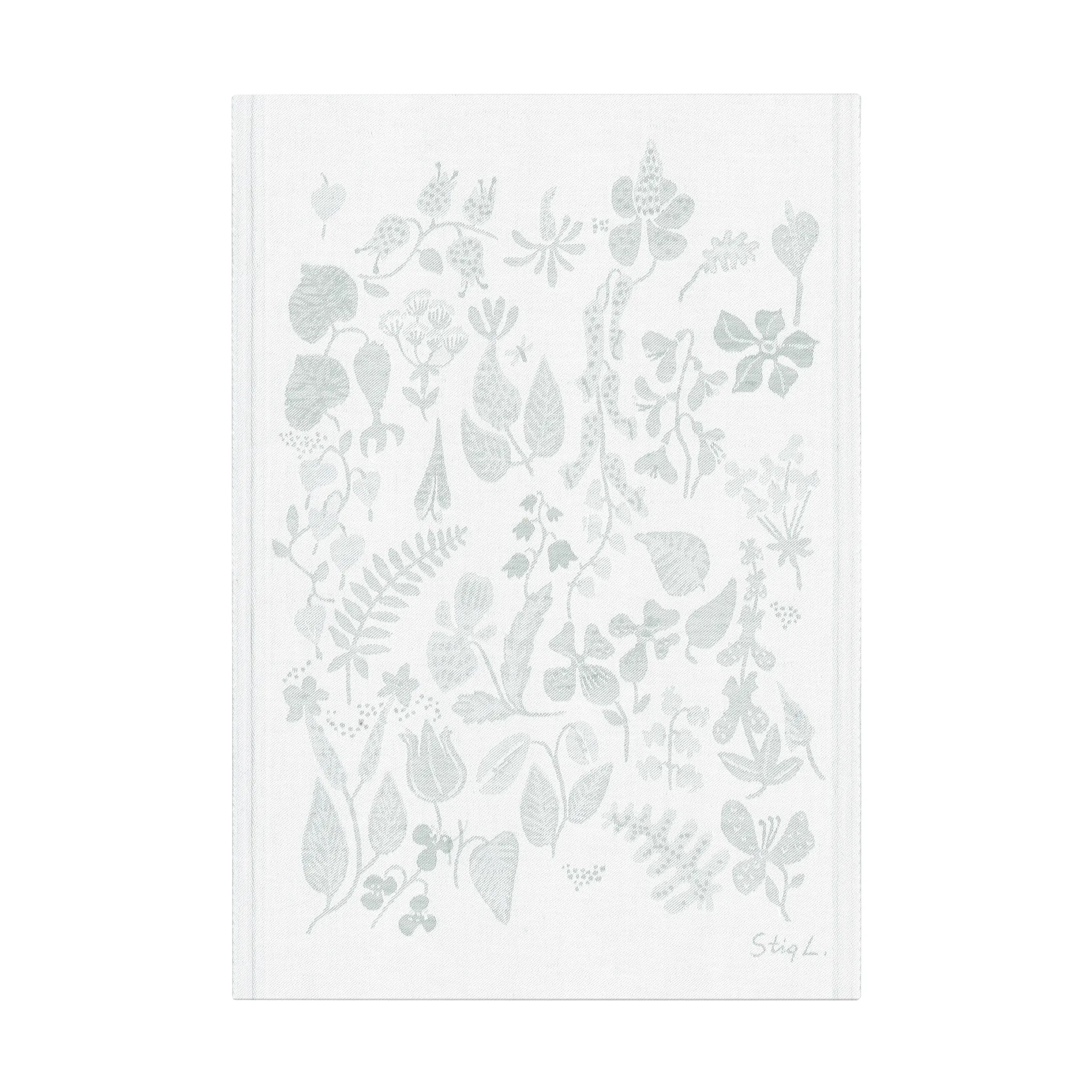 Herbarium 植物图案厨房擦手巾35x50厘米, 灰色 Ekelund Linneväveri