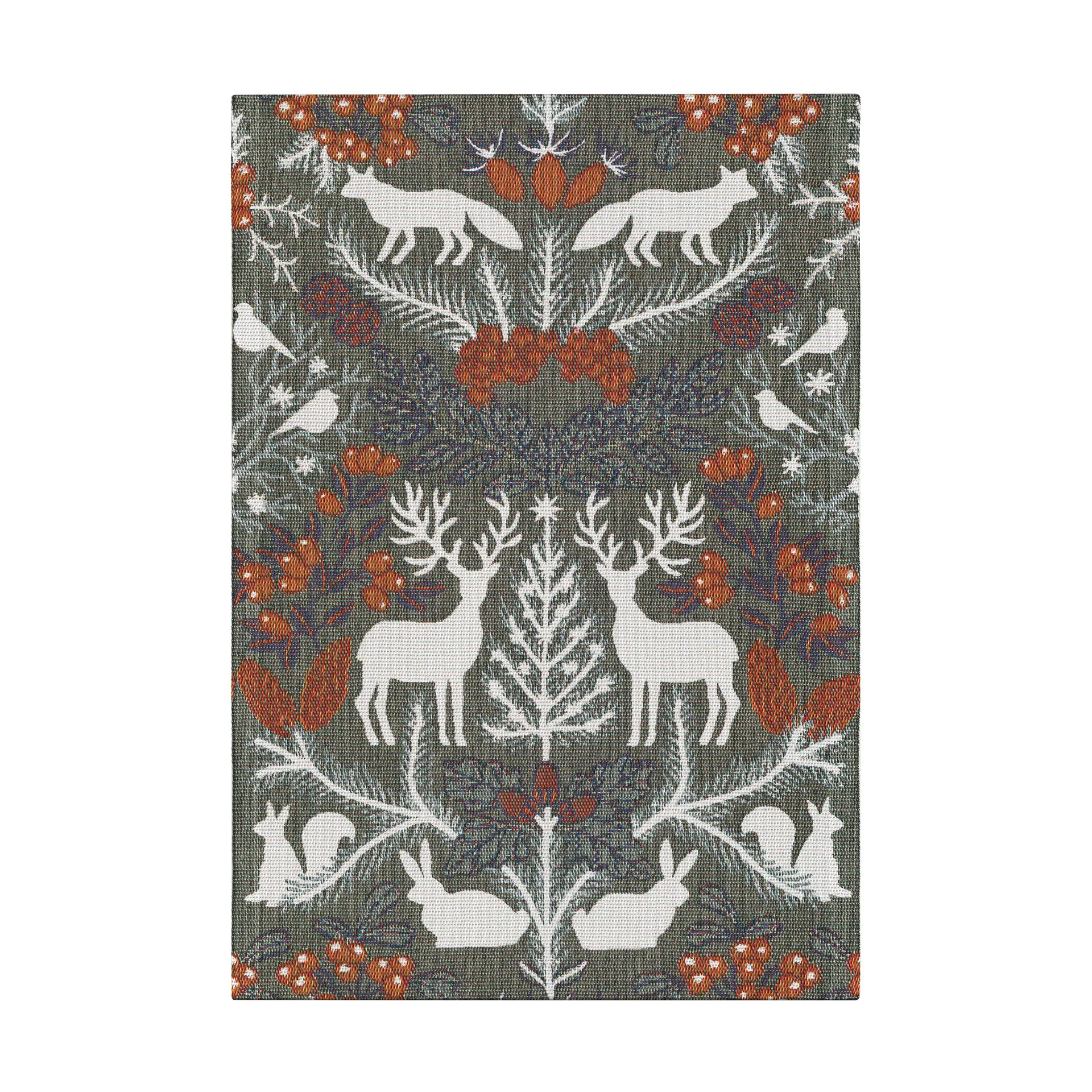 Hjortnäs 厨房巾 35x50 cm, 灰色 Ekelund Linneväveri