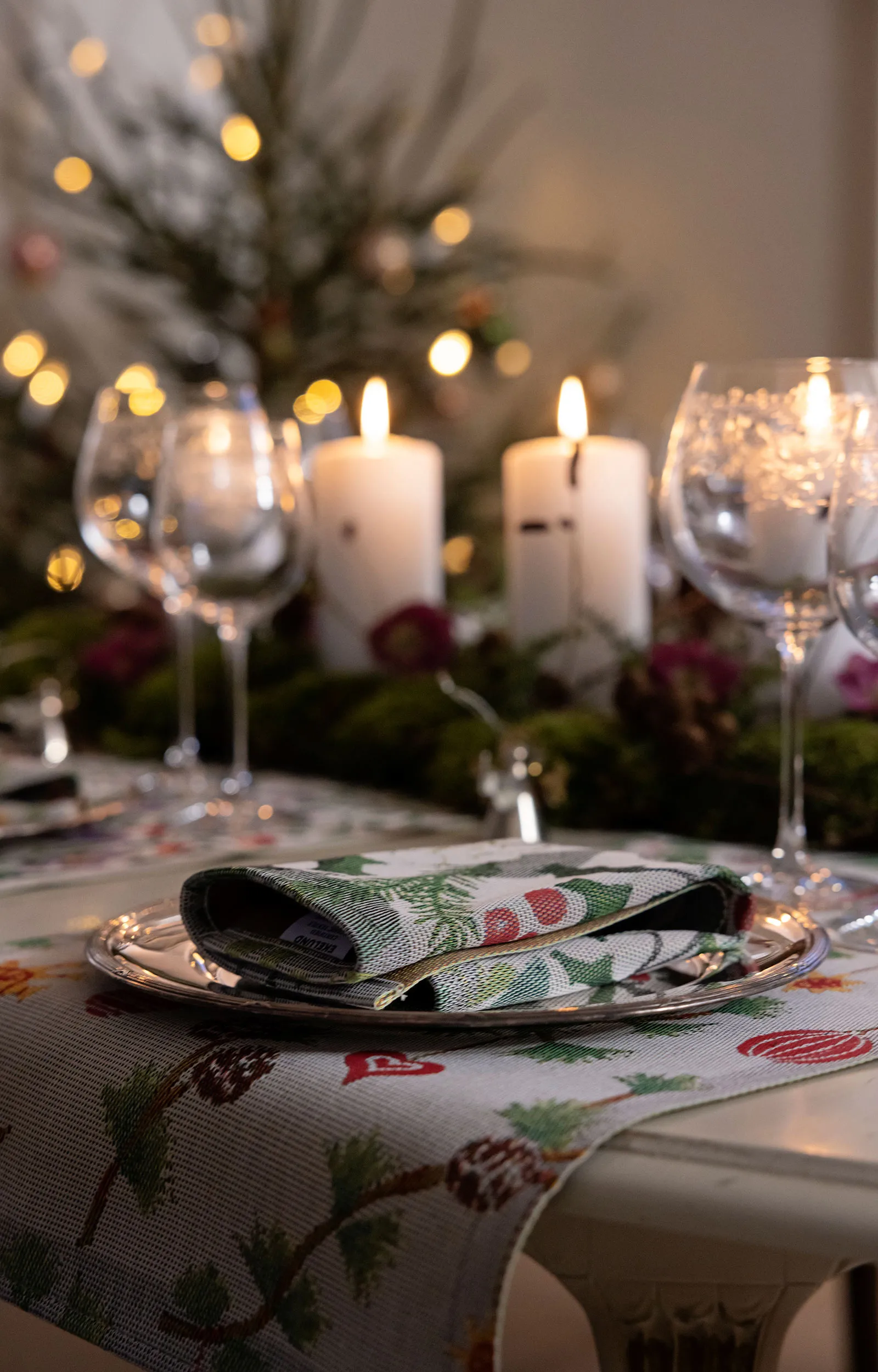 Julefröjd 餐垫 35x48 cm, 彩色 Ekelund Linneväveri