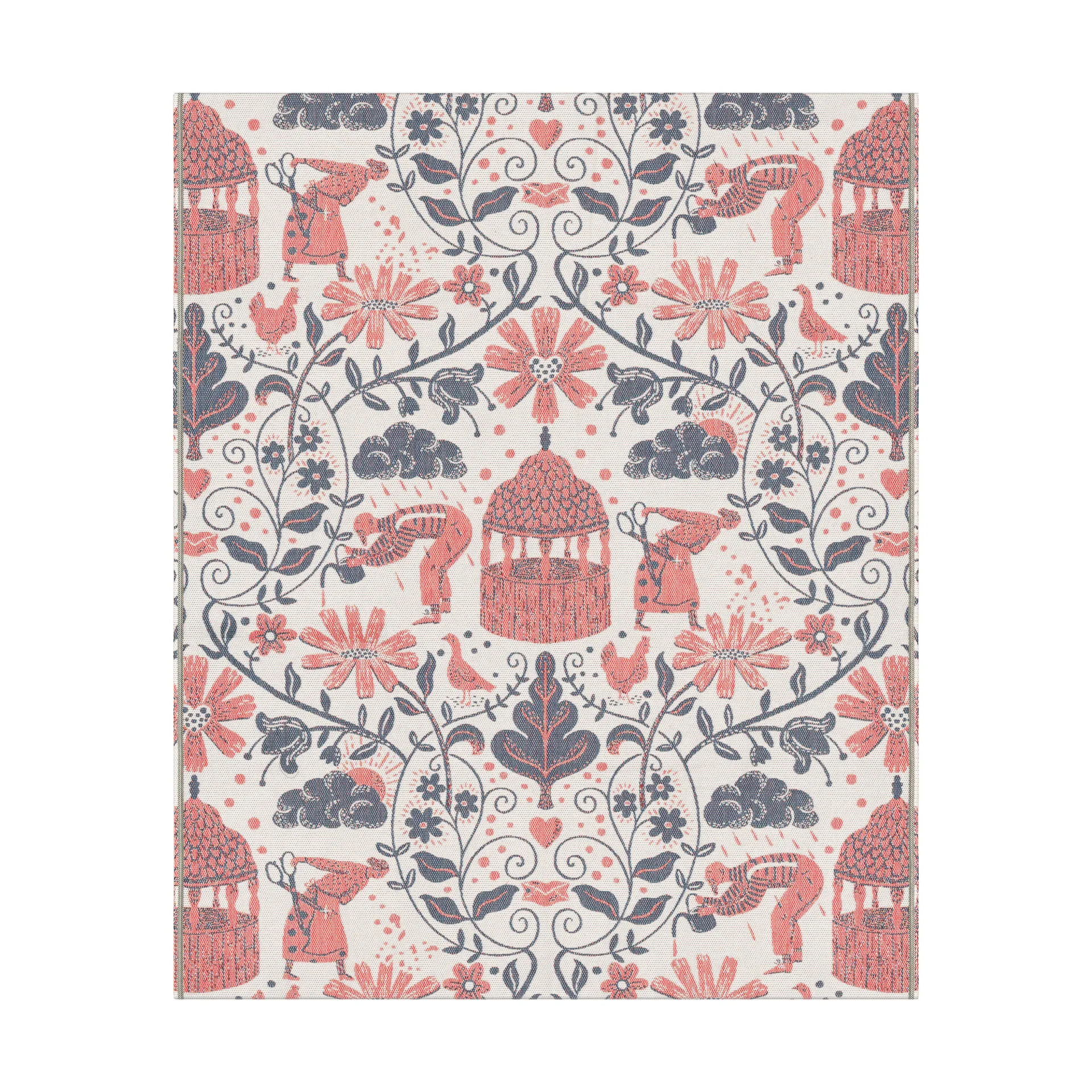 Kärleken 毯子 140x170 cm, 彩色 Ekelund Linneväveri