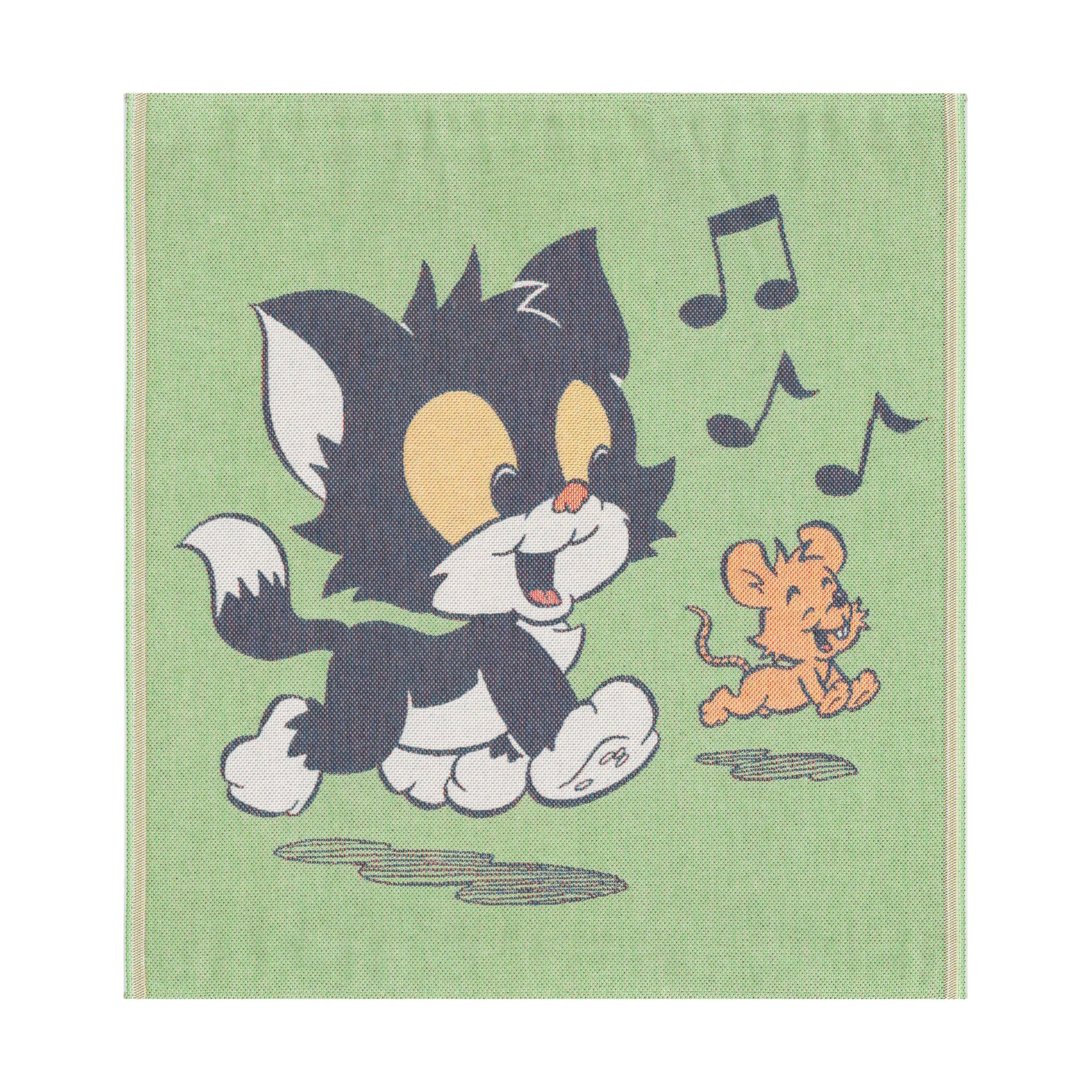 Katten Jansson 婴儿毯 70x75 cm, 绿色 Ekelund Linneväveri