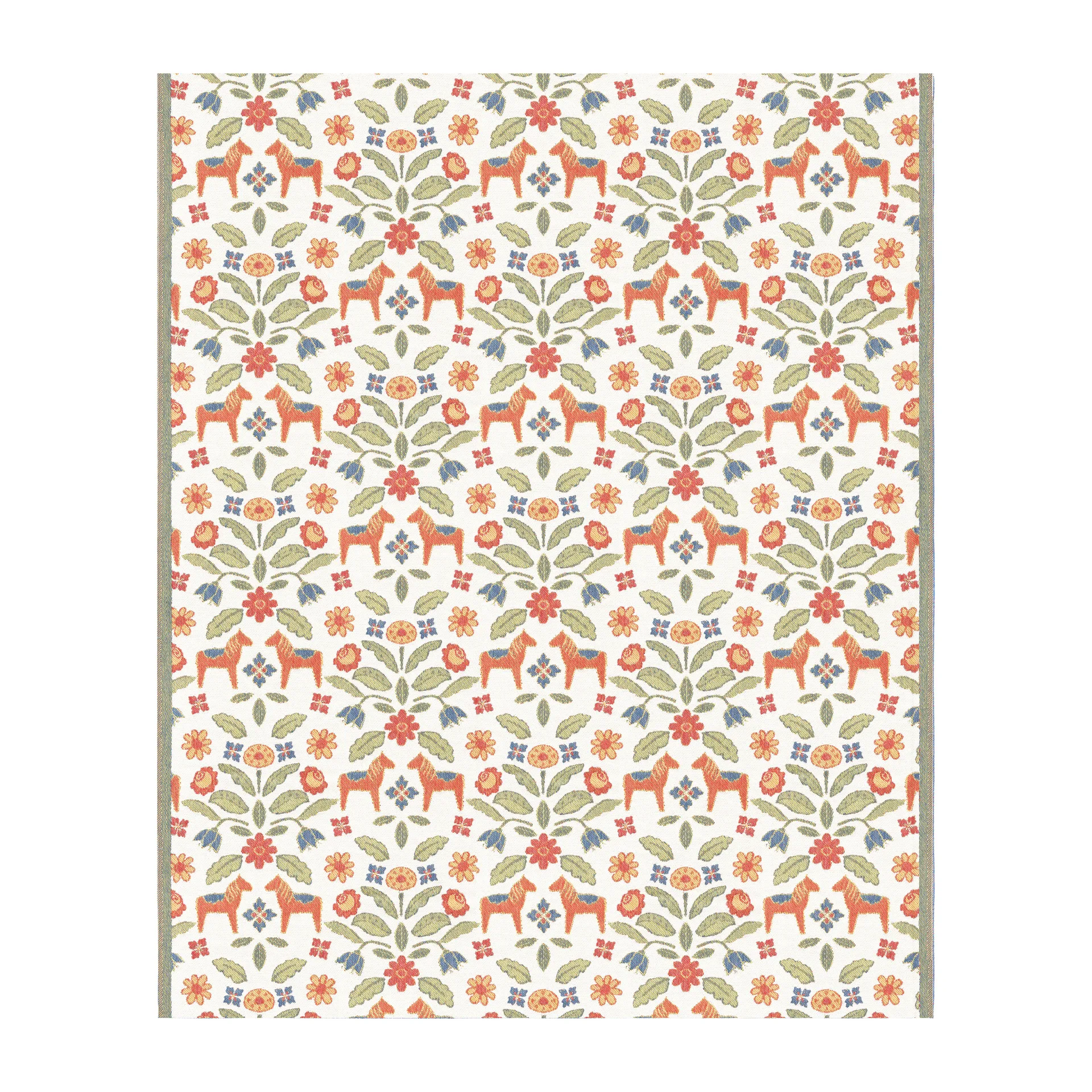 Kurbitsblom棉披毯140x170cm, 多色 Ekelund Linneväveri