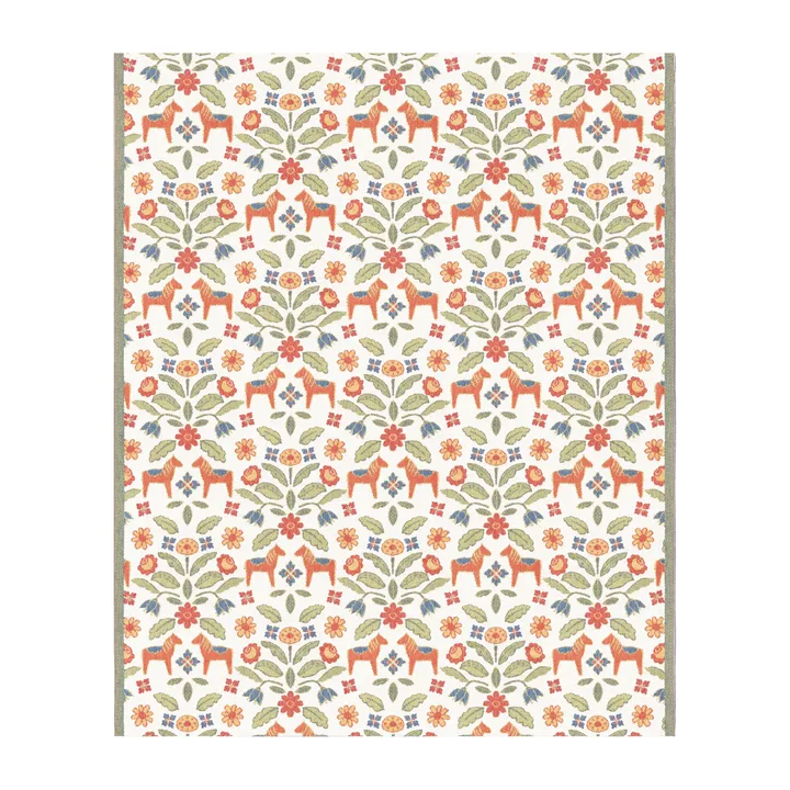 Kurbitsblom棉披毯140x170cm - 多色 - Ekelund Linneväveri