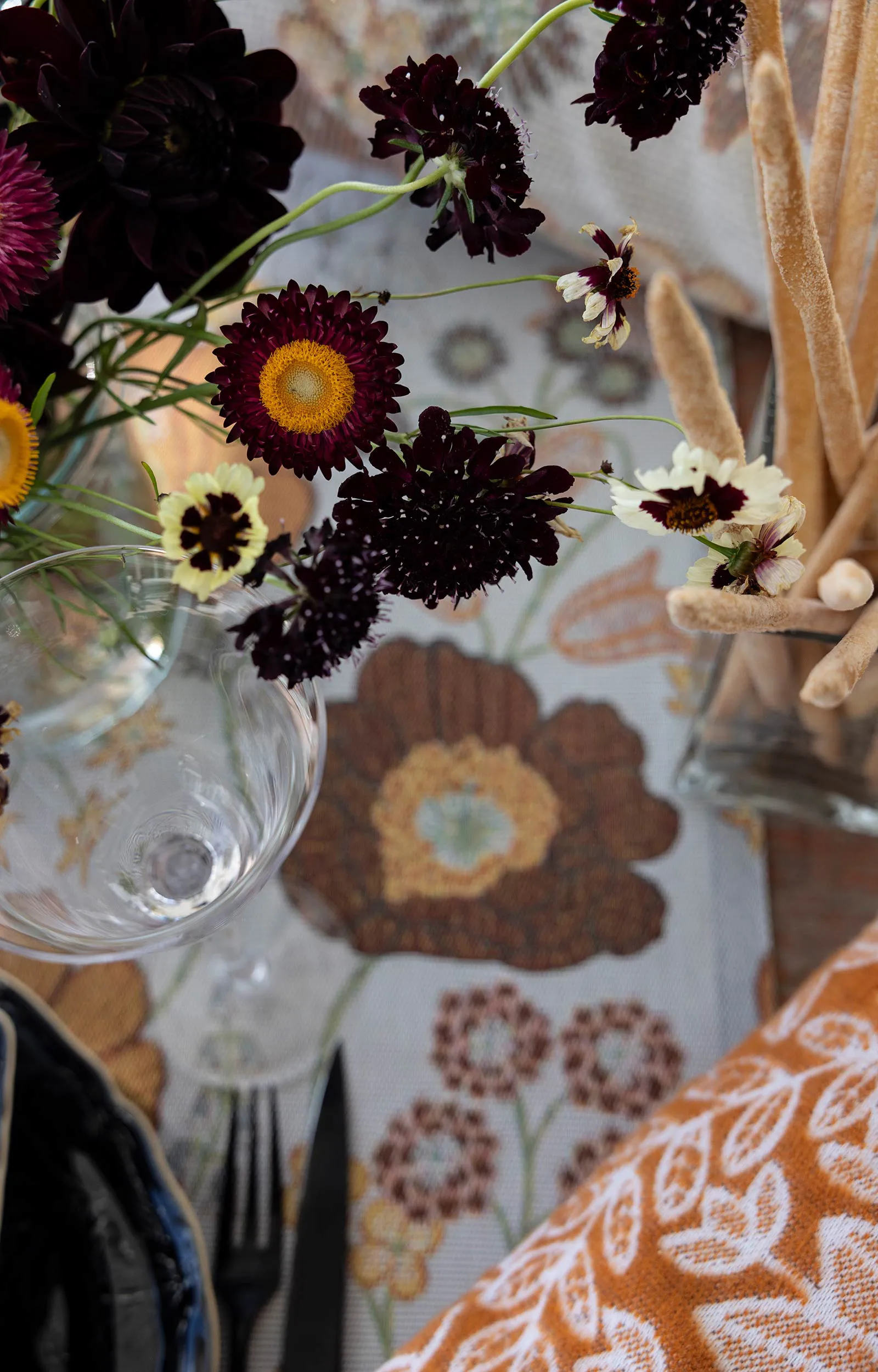 Kvällsblom 靠枕套 40x40 cm, 彩色 Ekelund Linneväveri