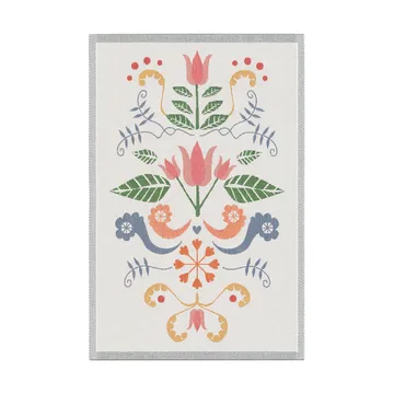 Lindas tulpan 厨房巾 40x60 cm - 粉色-灰色 - Ekelund Linneväveri